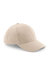 Beechfield Unisex Pro-Style Heavy Brushed Cotton Baseball Cap / Headwear (Stone)