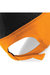 Beechfield Unisex Teamwear Competition Cap Baseball / Headwear (Pack of 2) (Black/Orange)