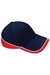 Beechfield Unisex Teamwear Competition Cap Baseball / Headwear (Pack of 2) (French Navy/Classic Red) - French Navy/Classic Red