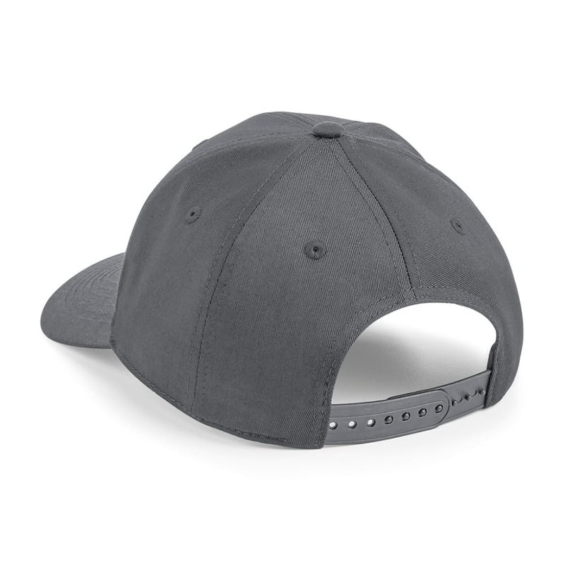 Shop Beechfield Urbanwear 6 Panel Snapback Cap (light Graphite) In Grey
