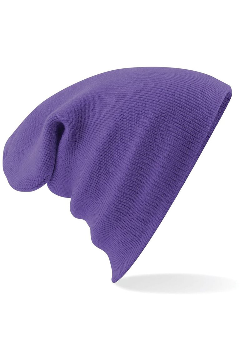 Beechfield® Soft Feel Knitted Winter Hat (Purple)