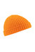 Beechfield® Unisex Retro Trawler Winter Beanie Hat (Orange) - Orange