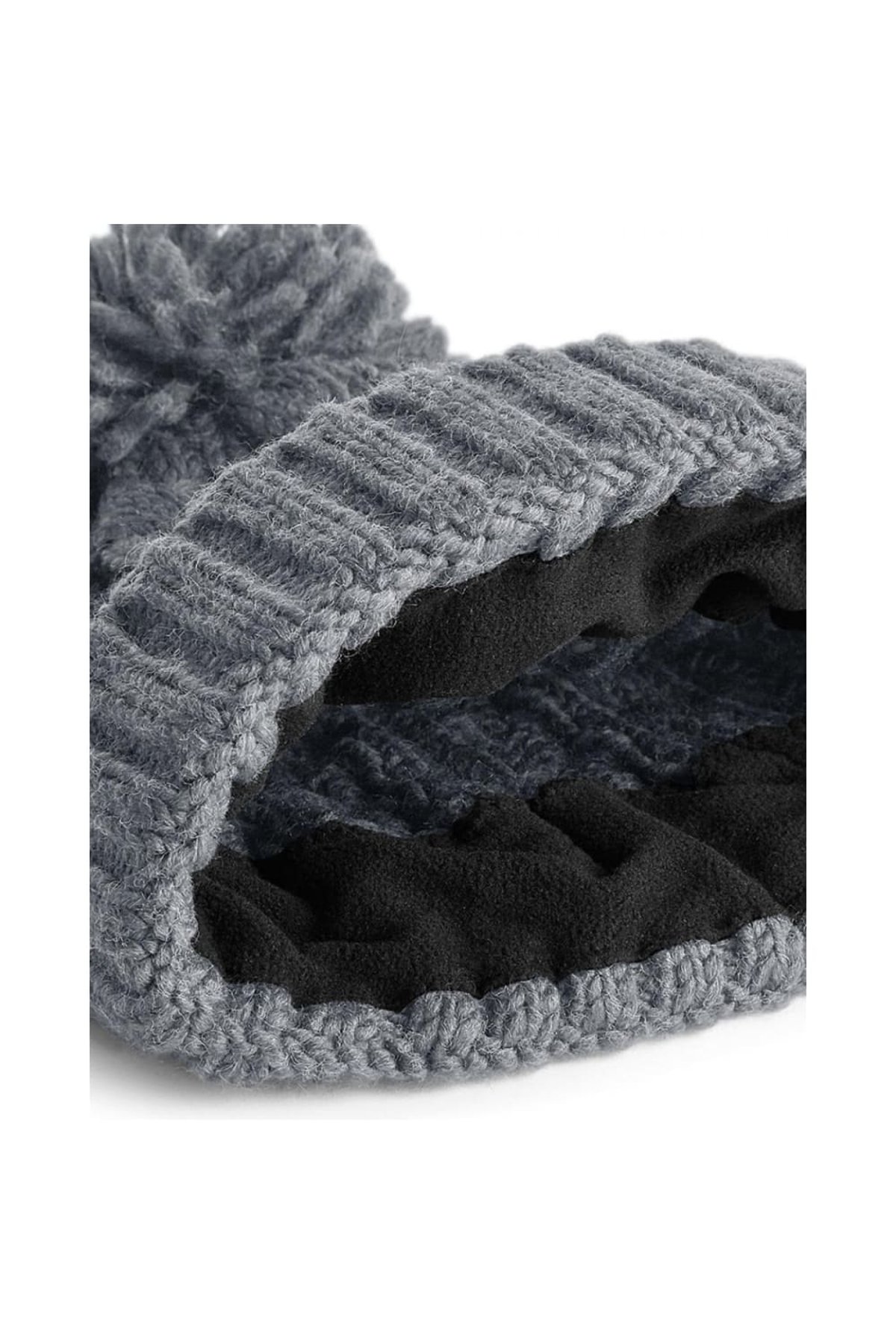 Beechfield Unsiex Adults Cable Knit Melange Beanie BC4137 