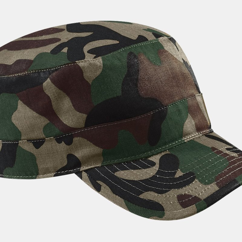 Beechfield Camouflage Army Cap/headwear In Green