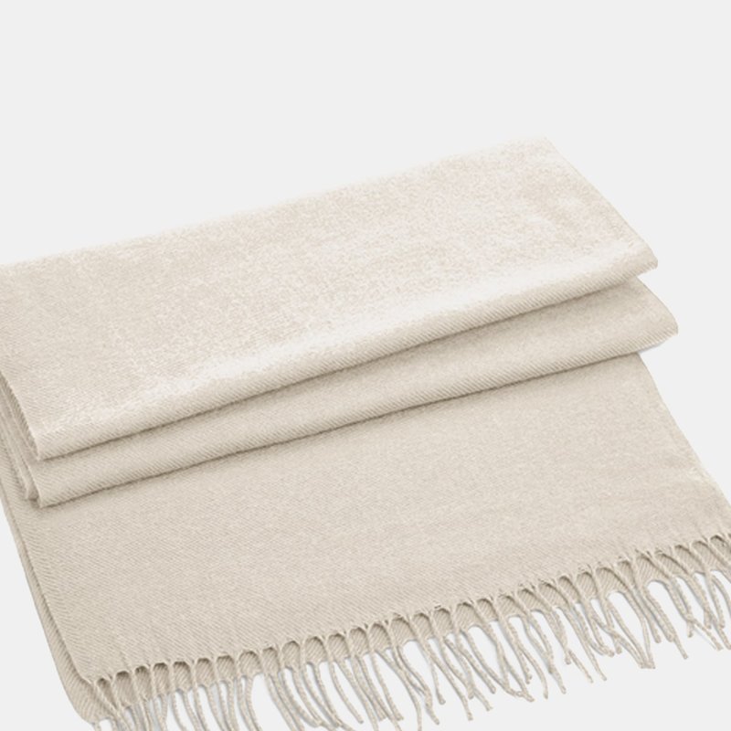 Beechfield Classic Woven Scarf In White