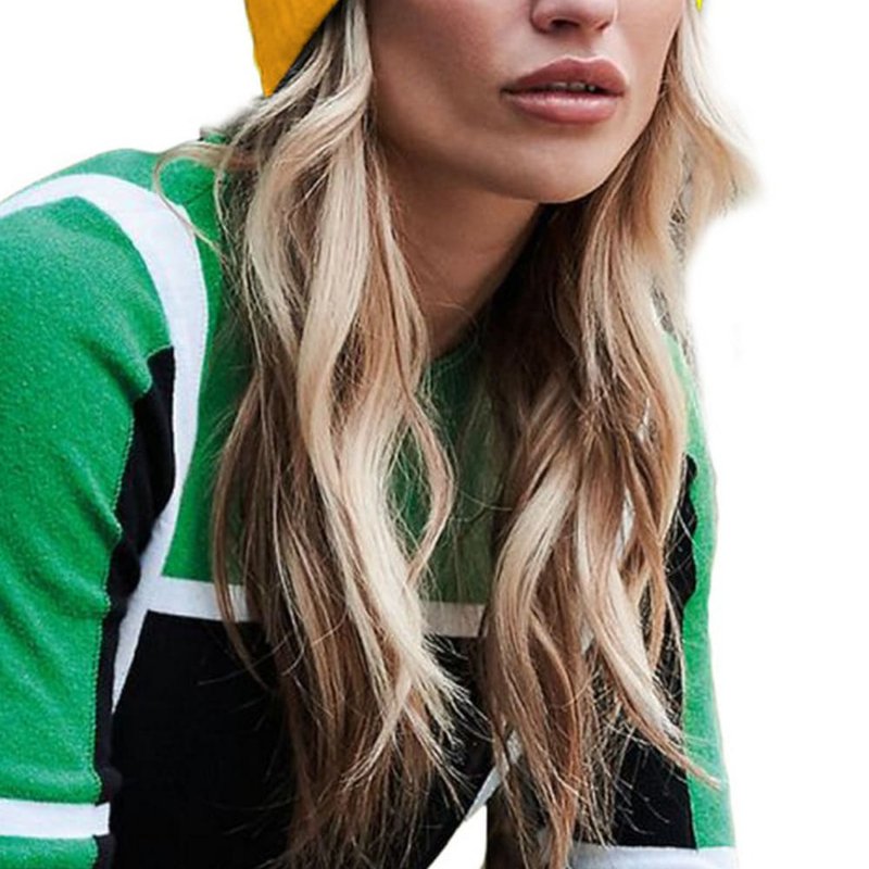 Shop Beechfield Engineered Knit Ribbed Beanie In Yellow