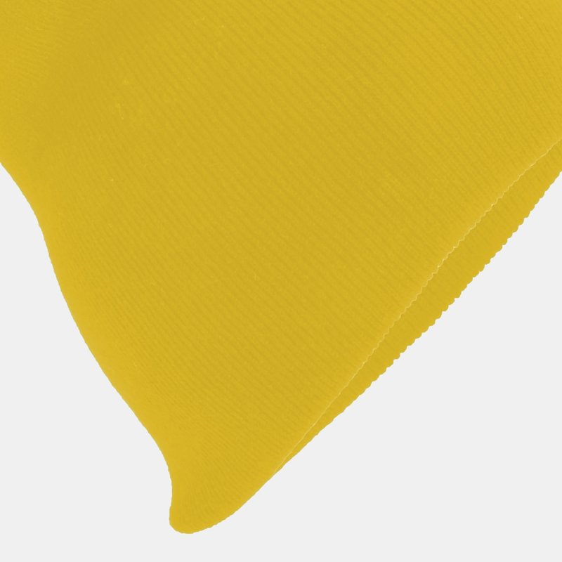 Beechfield Plain Basic Knitted Winter Beanie Hat In Yellow