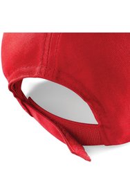 Plain Unisex Junior Original 5 Panel Baseball Cap - Bright Red