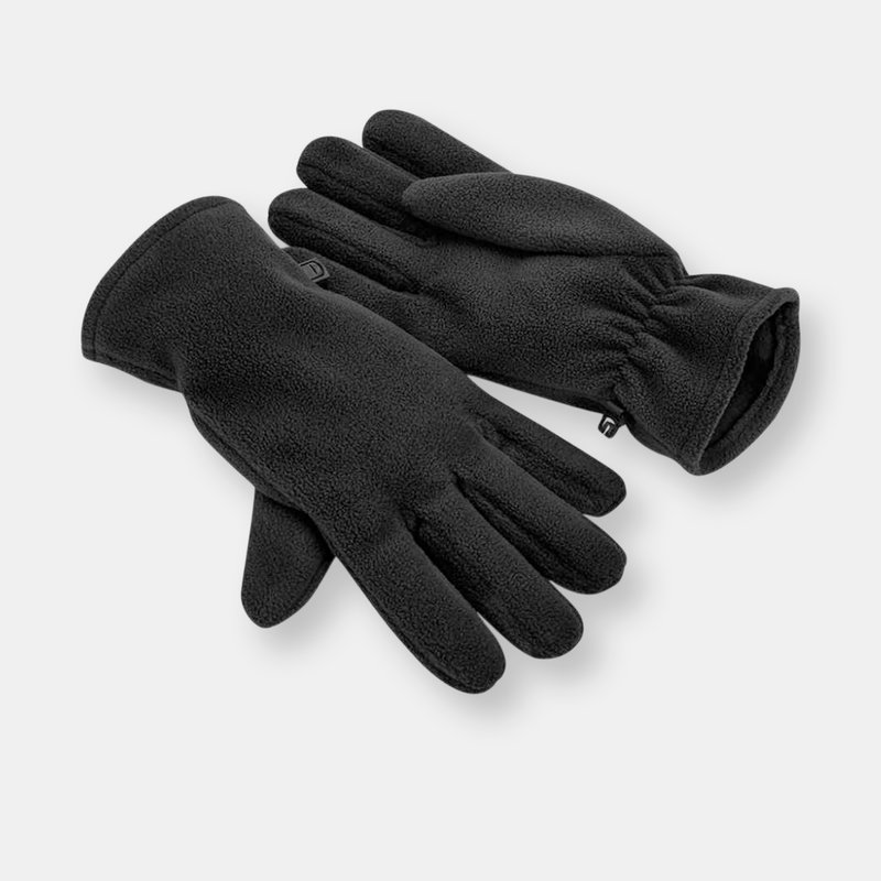 Beechfield Recycled Fleece Gloves In Black