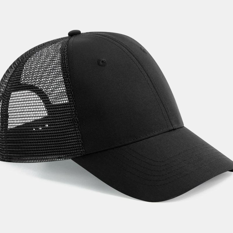 Beechfield Recycled Snapback Cap In Black
