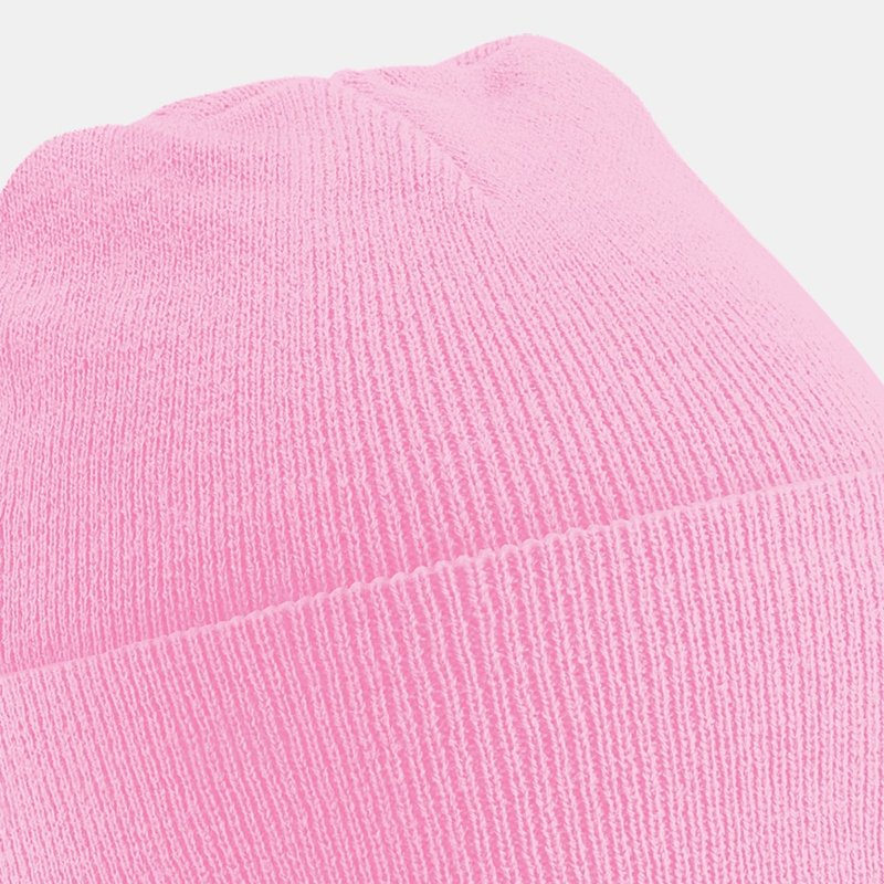Beechfield Soft Feel Knitted Winter Hat In Pink