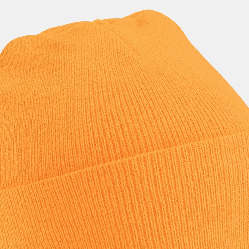 Beechfield Soft Feel Knitted Winter Hat In Orange