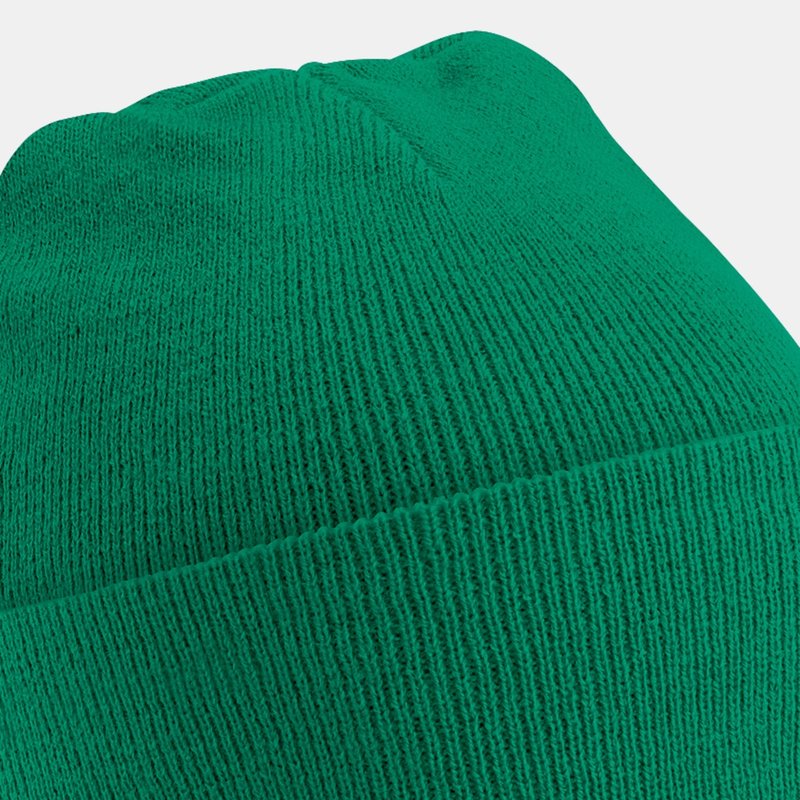 Beechfield Soft Feel Knitted Winter Hat In Green