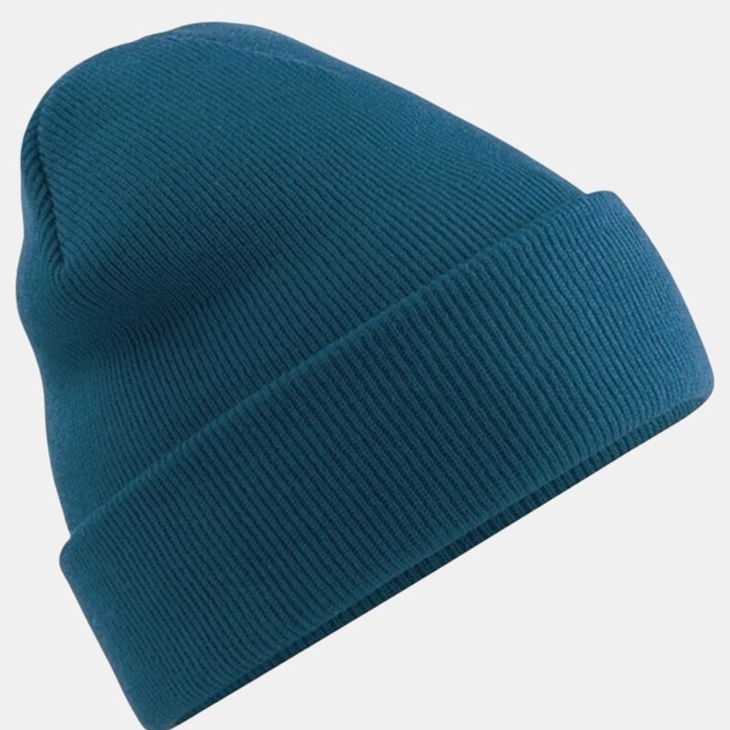 Beechfield Soft Feel Knitted Winter Hat In Green