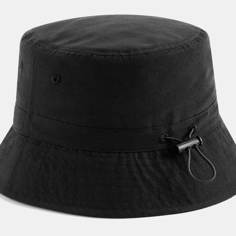 Beechfield Unisex Adult Recycled Polyester Bucket Hat In Black