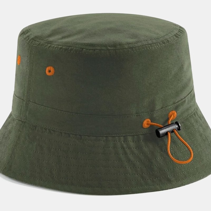 Beechfield Unisex Adult Recycled Polyester Bucket Hat In Green