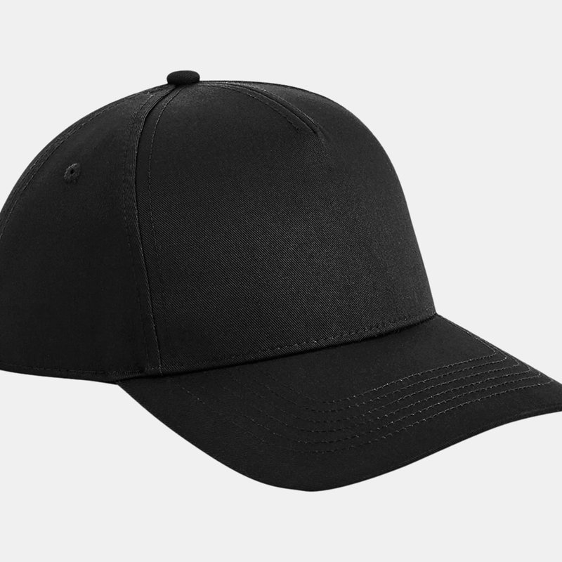 Beechfield Unisex Adult Urbanwear 5 Panel Snapback Cap In Black