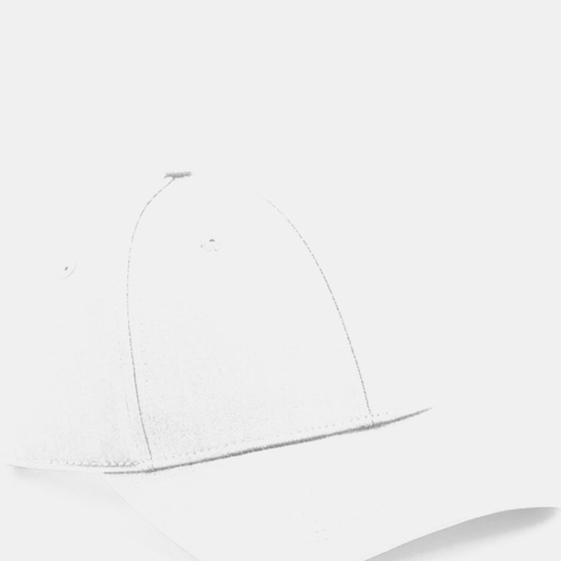 Beechfield Unisex Adult Urbanwear 6 Panel Snapback Cap In White