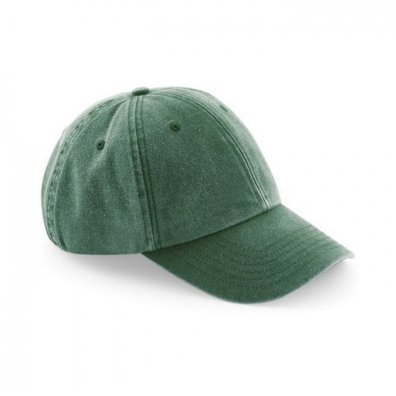 Beechfield Unisex Adult Vintage Low Profile Cap In Green