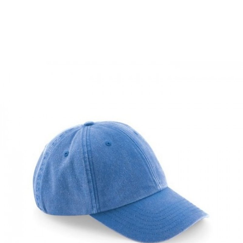 Beechfield Unisex Adult Vintage Low Profile Cap In Blue