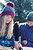 Unisex Adults Corkscrew Knitted Pom Pom Beanie Hat - Electric Gray
