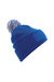 Unisex Adults Snowstar Printers Beanie - Bright Royal/off White