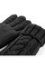 Unisex Cable Knit Melange Gloves - Black