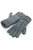 Unisex Cable Knit Melange Gloves - Light Gray - Light Gray