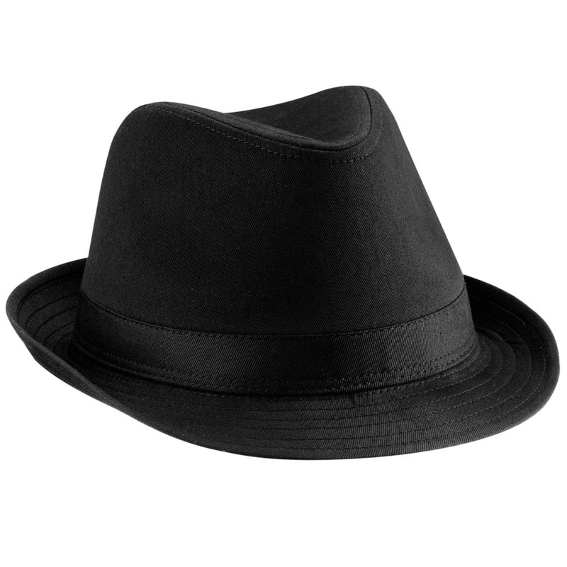 Shop Beechfield Unisex Fedora Hat In Black