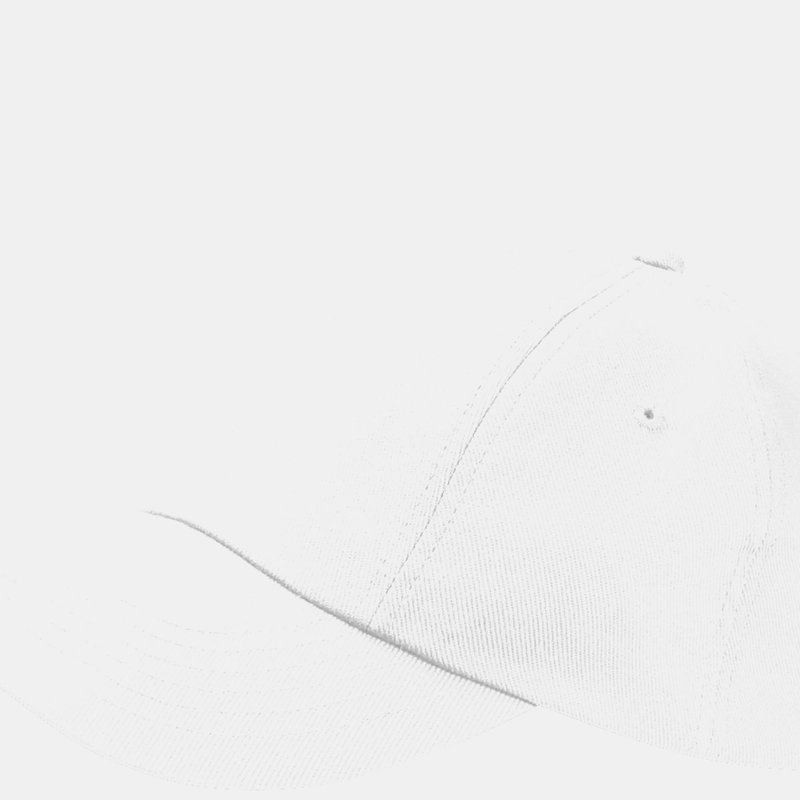 Beechfield Unisex Low Profile Heavy Cotton Drill Cap / Headwear In White