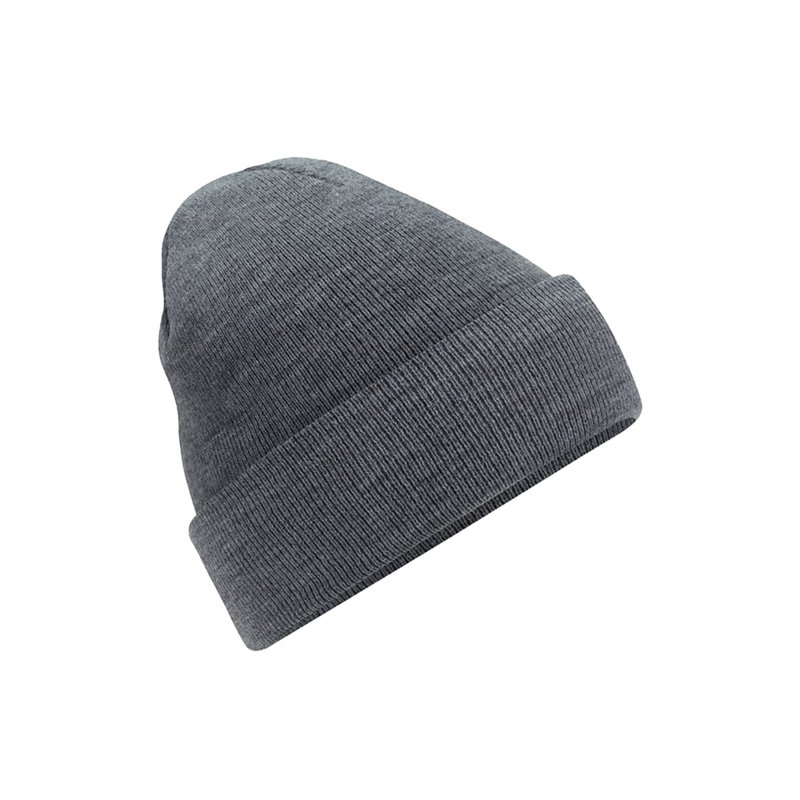 Beechfield Unisex Original Cuffed Beanie Winter Hat In Grey