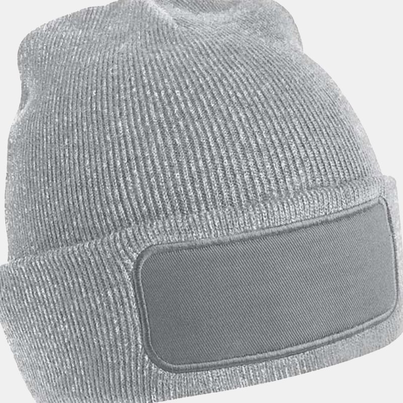 Beechfield Unisex Plain Winter Beanie Hat / Headwear Ideal For Printing In Grey