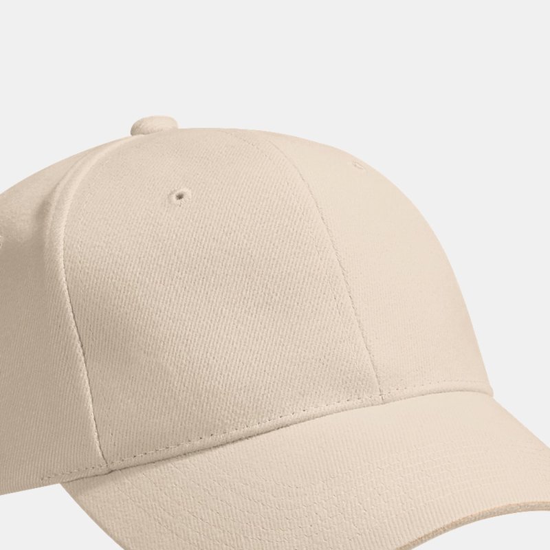 Beechfield Unisex Pro-style Heavy Brushed Cotton Baseball Cap/headwear Pack Of 2 In Brown