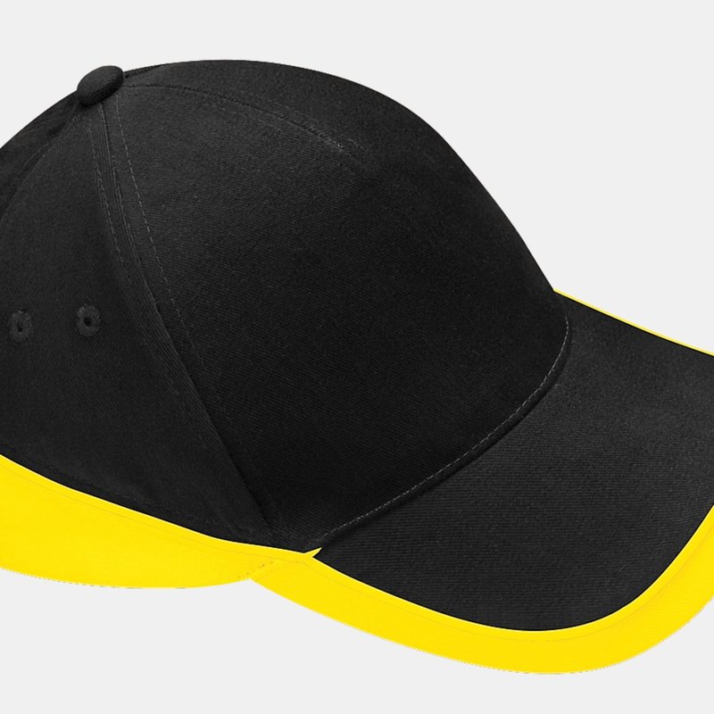 Beechfield Unisex Teamwear Competition Cap Baseball / Headwear In Black