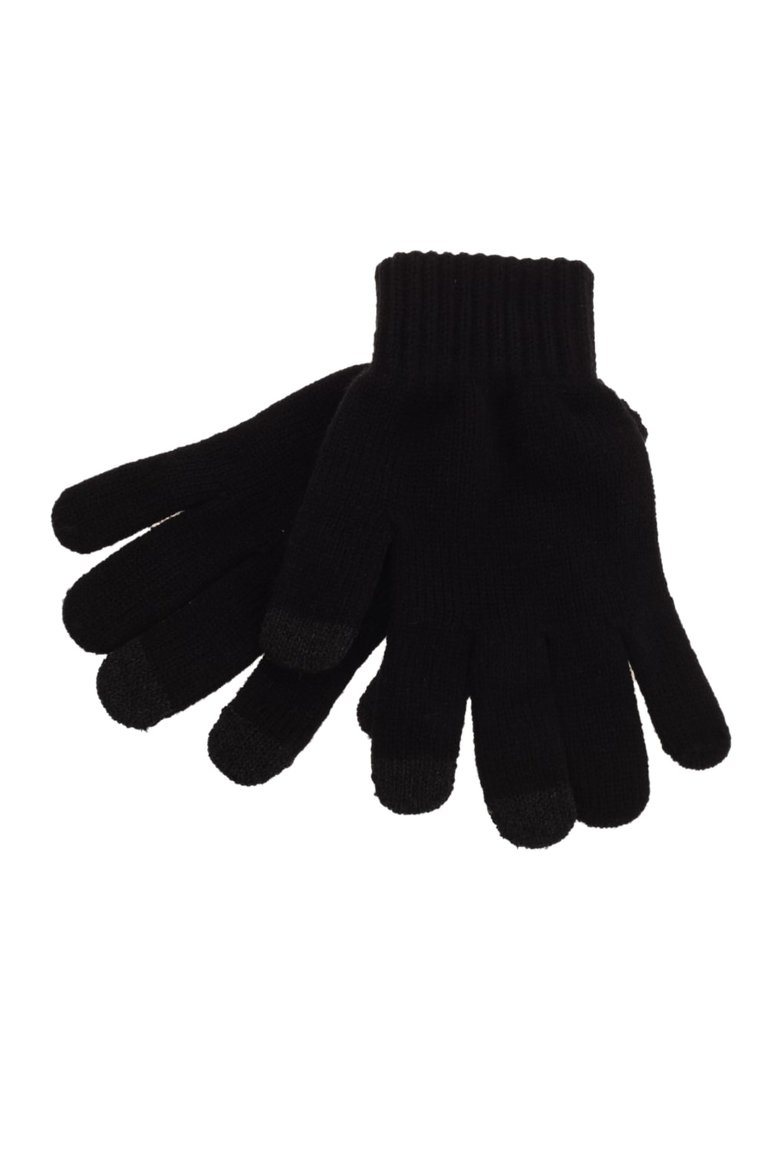 Unisex Touchscreen Smart Phone / iPhone / iPad Winter Gloves - Black - Black