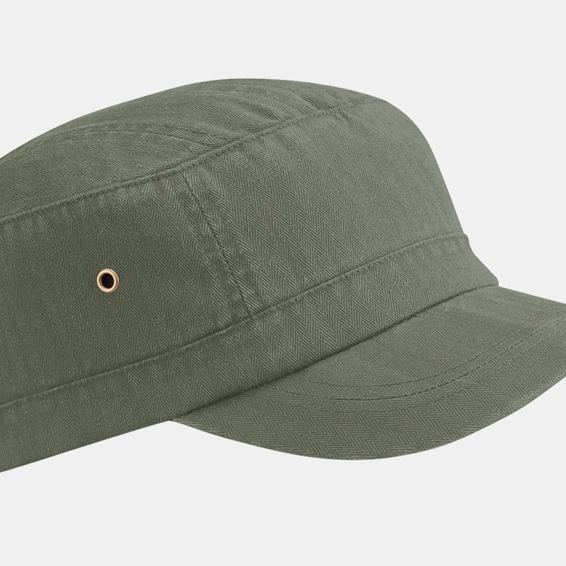 Beechfield Unisex Urban Army Cap / Headwear (pack Of 2) In Green