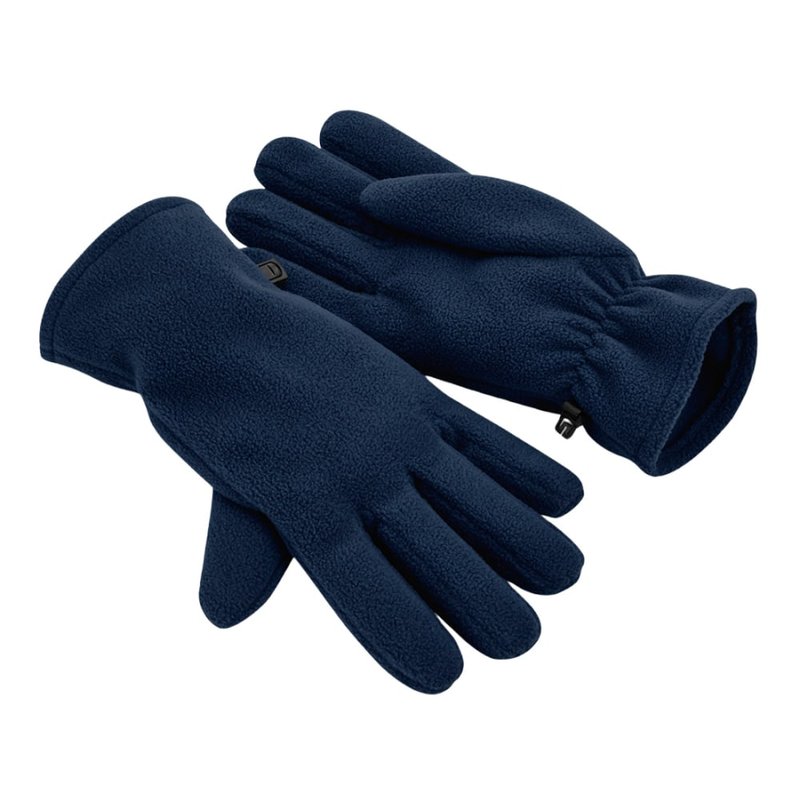 Beechfield Womens/ladies Recycled Fleece Winter Gloves In Blue