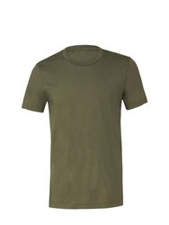 Bella + Canvas Unisex Jersey Crew Neck T-Shirt (Military Green) - Military Green