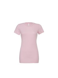 Bella + Canvas Womens/Ladies Jersey Short-Sleeved T-Shirt (Pink) - Pink