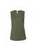 Bella + Canvas Womens/Ladies Muscle Heather Jersey Tank Top - Military Green
