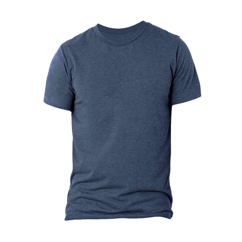 Bella+canvas Bella + Canvas Canvas Triblend Crew Neck T-shirt / Mens Short Sleeve T-shirt (blue Triblend)