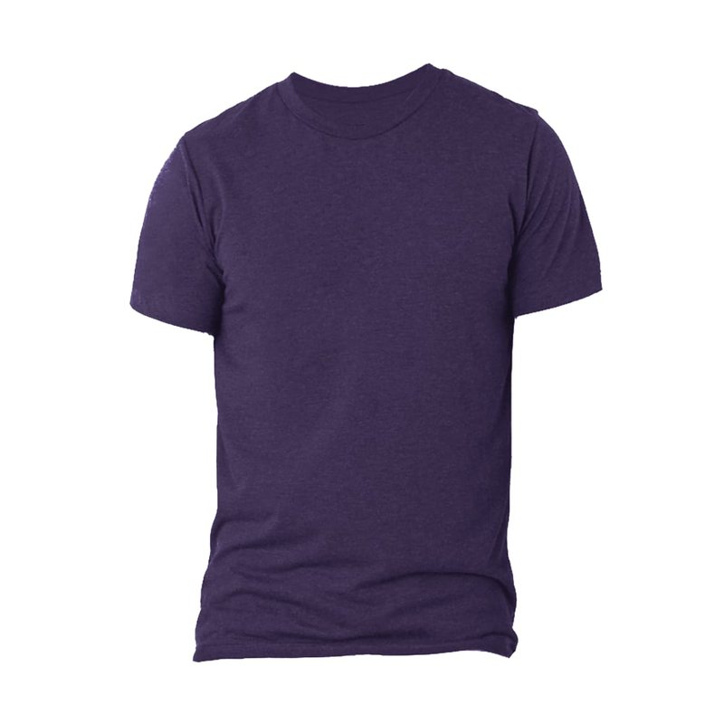 Bella+canvas Bella + Canvas Canvas Triblend Crew Neck T-shirt / Mens Short Sleeve T-shirt (purple Triblend)