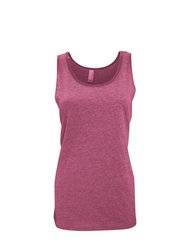 Canvas Womens/Ladies Jersey Sleeveless Tank Top (Red Triblend) - Red Triblend