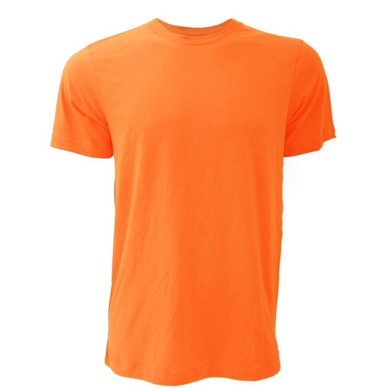 Bella+canvas Bella + Canvas Unisex Jersey Crew Neck Short Sleeve T-shirt In Orange