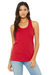 Womens/Ladies Jersey Racerback Tank Top - Red - Red