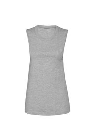 Womens/Ladies Muscle Jersey Tank Top (Athletic Heather Grey) - Athletic Heather Grey