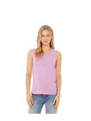 Womens/Ladies Muscle Jersey Tank Top (Lilac)