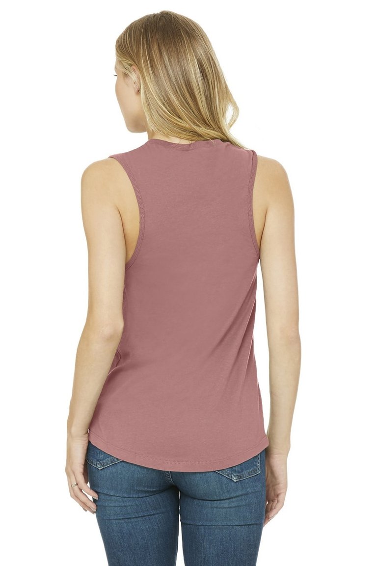 Womens/Ladies Muscle Jersey Tank Top (Mauve)