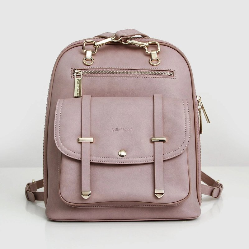 Belle & Bloom 5th Ave Leather Backpack In Pink