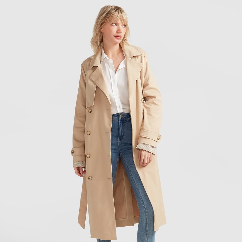 Shop Belle & Bloom Empirical Trench Coat In Brown